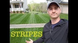 How to mow double wide stripes POV