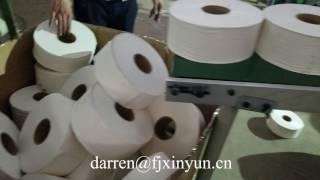 High speed automatic band saw cutter industrial maxi roll tissue paper cutting machine