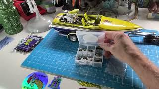 Whatsup Wednesday!  Build updates!  The 1/16 drag boat is done, time to work on some monster rods!