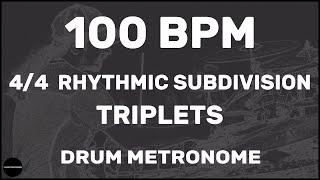 Triplets | Drum Metronome Loop | 100 BPM