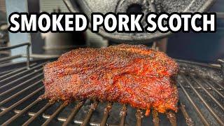 Smoking a Pork Scotch Like a Brisket