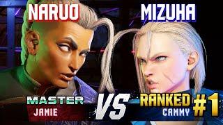 SF6 ▰ NARUO (Jamie) vs MIZUHA (#1 Ranked Cammy) ▰ High Level Gameplay