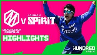 Spirit Edge A Thriller! | Manchester Originals vs London Spirit - Highlights | The Hundred 2021