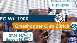 Highlights: FC Wil vs Grasshopper Club Zürich (27.07.2020)