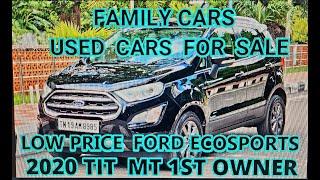 LOW PRICE FORD ECOSPORTS TIT 2020 MT DIESEL USED CAR SALE#FAMILY CARS CHENNAI#BEST USED CAR DEALER..