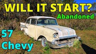 ABANDONED 57 Chevy First Start In Years!!