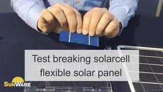 Breakage test solarcell flexible solar panel