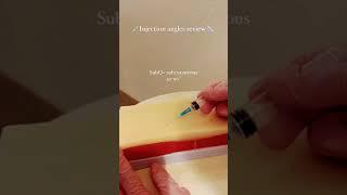 Injection technique #ytshorts #shorts #injection #medicaleducation #nursing