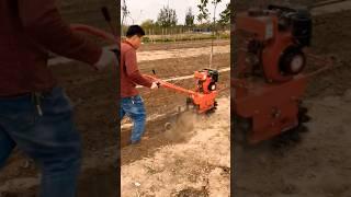 Export-oriented multifunctional walk-behind single-chain track micro-tillage machine #agriculturer