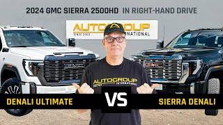 Right-Hand Drive GMC Sierra 2500 HD Denali vs. Denali Ultimate | What’s the Big Difference?