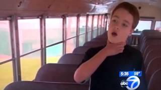 7th Grade Student stops bus as driver has heart attack