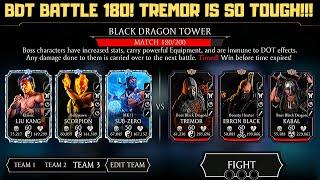 MK Mobile: Black Dragon Tower Battle 180! Pretty Tough!