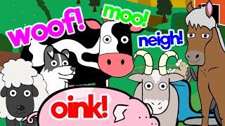 Woof! Oink! Learn Animal Sounds｜Animals For Kids｜Home Learning｜Early Education｜Toddler Fun Learning