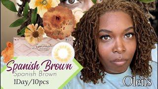 Best colored contact lenses for dark brown eyes| Olens-Spanish Brown