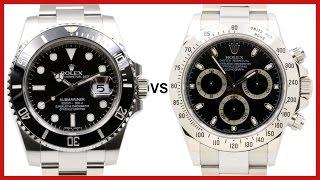 ▶ Rolex SUBMARINER  vs. Cosmograph DAYTONA - COMPARISON (ceramic vs. steel bezel)