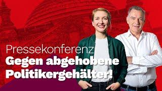 "Abgehobene Politiker Gehälter führen zu abgehobener Politik!" Ines Schwerdtner & Jan van Aken