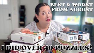 I Did 40 Puzzles in August // Here Are My Favorites! // Puzzle Round Up