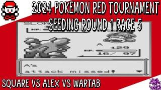 Pokemon Red 2024 Tournament - Round 1 Race 5 - Square vs Alex vs wartab