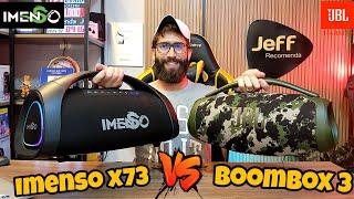 JBL BOOMBOX 3 Vs IMENSO IMS X73: ATROPELOU!? QUAL CAIXA DE SOM LEVOU A MELHOR?