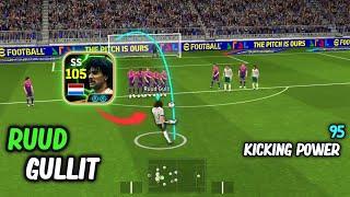 Review - 105 Epic R. Gullit  ||  The Best AMF in eFootball 2025 || Visionary Pass 