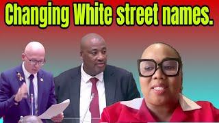 Minister Gayton Mckenzie answers DA & EFF on changing old White names of Streets and places.