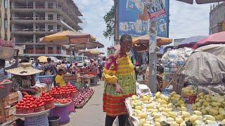 FRESH FOOD MARKET IN GHANA ACCRA MAKOLA, AFRICA