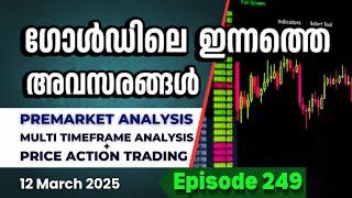 ഗോൾഡിൽ  ഇന്ന് (12-03-2025) ട്രേഡ് എടുക്കുന്നവർക്ക് വേണ്ടി #premarketanalysis  #xauusd