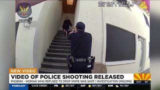 VIDEO: Woman who refused to drop knife shot by Phoenix PD officer