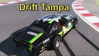 GTA V: Drift Tampa (Ford Mustang Hoonicorn) drifting on a race track