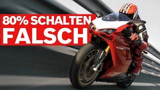 80% der Motorradfahrer schalten falsch