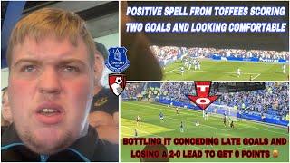 Everton 2-3 Bournemouth Matchday vlog *The biggest bottlejob I have witnessed!*