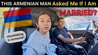 Solo Indian Girl HITCHHIKING in Remotest Area of ARMENIA  | how safe?