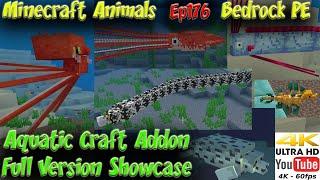 Aquatic Craft Addon Full Version Showcase Download BedrockPE Minecraft Animals Ep176