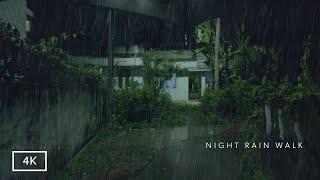 Heavy Rain at Night to Sleep Well and Beat Insomnia | 4 Hours of Night Rain Walks Compilation