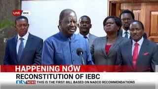 Raila Odinga's full speech during signing of IEBC Bill into law