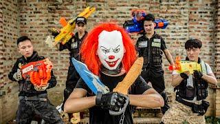 30 Minutes Nerf War Battle SWAT & CRIME