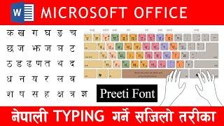 Nepali Typing सिक्नुहाेस् सजिलै | Easy way to learn Nepali typing || Preeti font  ( क ख ग ) Part 1