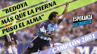 Racing 1 River 1 Apertura 2001 Gol Bedoya Relato Ramiro Gregorio - ESPERANZA RACINGUISTA -