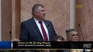 2022 Regular Session - Day 29 - HB 263, Rep. Ed Massey