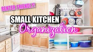 SMALL KITCHEN ORGANIZATION | DECLUTTERING & ORGANIZING | RENTER FRIENDLY| KARLA’S SWEET LIFE