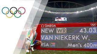 Wayde van Niekerk breaks 400m world record to win gold