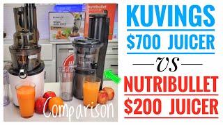 Nutribullet $200 vs Kuvings $700 Slow Juicer Comparison