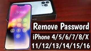 Remove Passcode All iPhone | Unlock iPhone Without Passcode | Unlock iphone forgot passcode