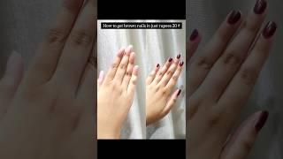 How to get brown nails|| honest review of moon Star herbal henna  #shorts #viral #henna