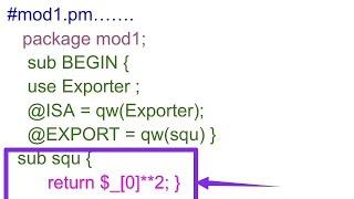 Nested Module concept in Perl scripting language