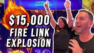 ️ An EXPLOSIVE $15,000 Fire Link Group Slot Pull!