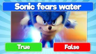 Sonic the Hedgehog 2 Quiz -  True Or  False