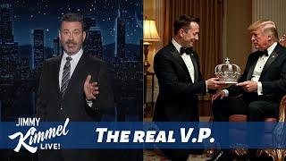 Jimmy Kimmel Brutally Slams Elon Musk for 'Kissing Trump's Ring' in Bid to Run the U.S.