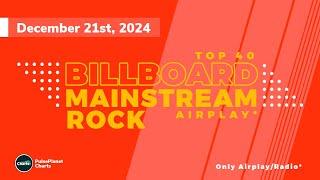 Billboard Mainstream Rock Songs Airplay Top 40 (December 21st, 2024)