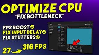 How To Optimize CPU/Processor For Gaming - Boost FPS & Fix Shutters (2024)